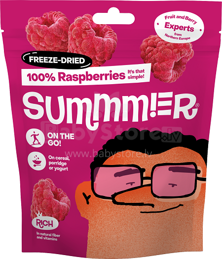 Summmer Freeze Dried Raspberries Art.0237 Saldētas žāvētas avenes , 11 g