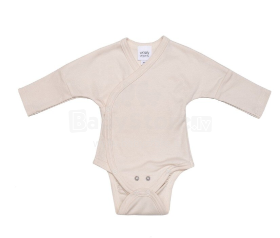 „Wooly Organic Baby Art“. 866937 „Ecru Organic Baby“ kūdikių bodis (56–74 cm)