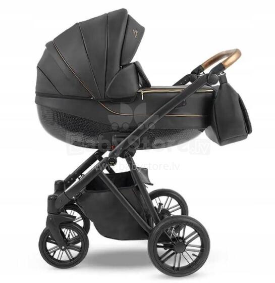 Camarelo Zeo Eco Art.05. 2in1 Multifunctional Stroller, Black