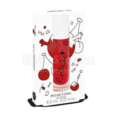 NNailmatic Kids Cherry Art.Rollcerise  Увлажняющий детский блеск для губ с витаминами 6,5 мл