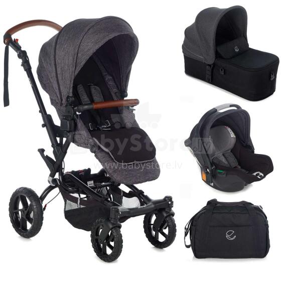 Jane Crosswalk R Micro Koos Isize R1 Art.5575 U06 Cold Black Stroller 3in1