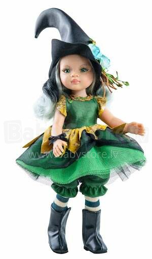 Paola Reina Brujito Art.04643 Модная виниловая кукла с шёлковыми волосами и ванильным ароматом, ручная работа