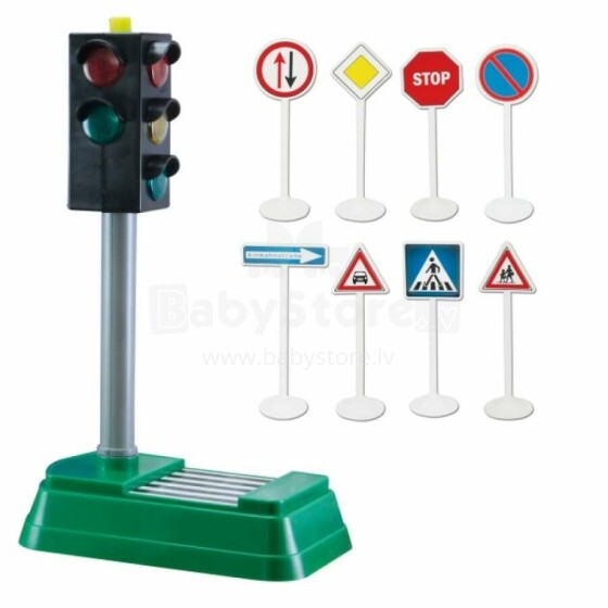 Toi Toys Trafic Light Art.33900368  Дорожные знаки - светофор на батарейках (свет)
