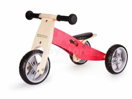 Eco Toys Wooden Bike Art.YM-BB-01 Pink