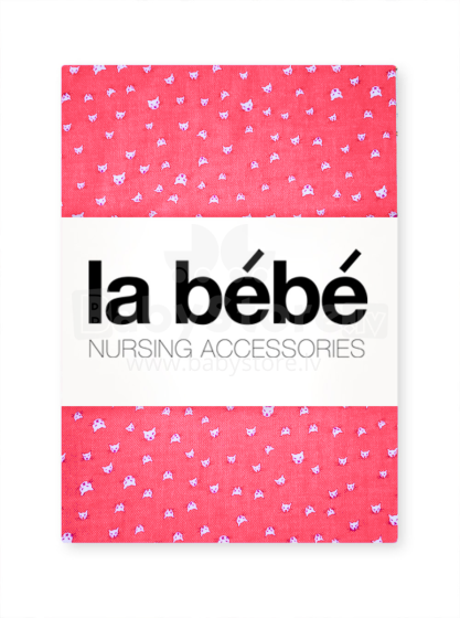 La Bebe™ Cotton 70x80 Art.90423 Red Пеленка хлопковая 70x80 см