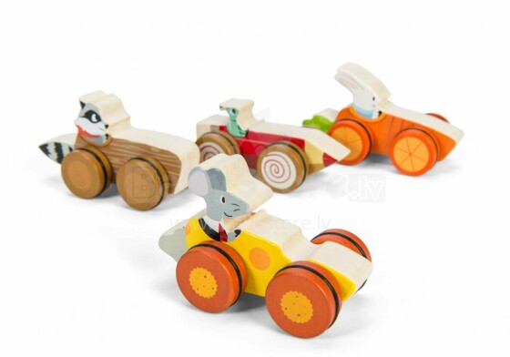 Le Toy Van  Woodland Race Art.PL037 Деревянная игрушка-каталка,1 шт