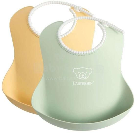 Babybjorn Soft Bib Art.046342 Powder Yellow/Green
