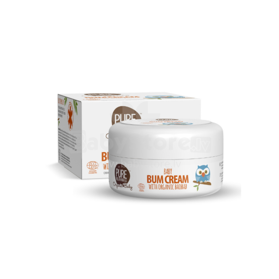Pure Beginnings Bum Cream Art.91486  Multipurpose Cream for Red Spots, Diaper Rash, Insect Bites, etc. with Organic Breadfruit Extract,50 ml