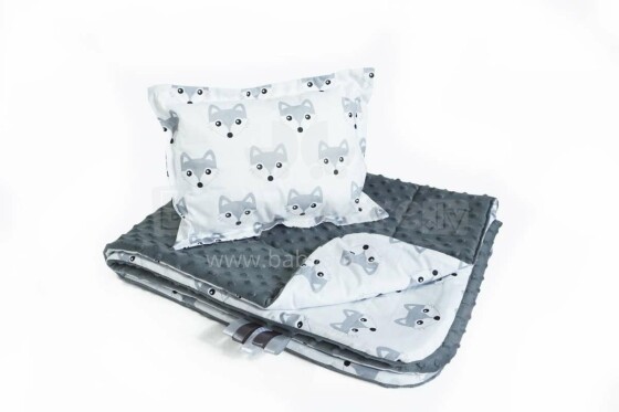 Baby Love  Art.91866 Minky Set Комплект белья  - мягкое двухсторонее одеяло-пледик из микрофибры + подушка