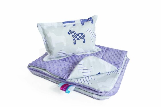Baby Love  Art.91868 Minky Set Комплект белья  - мягкое двухсторонее одеяло-пледик из микрофибры + подушка