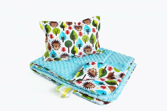 Baby Love  Art.91871 Minky Set Комплект белья  - мягкое двухсторонее одеяло-пледик из микрофибры + подушка