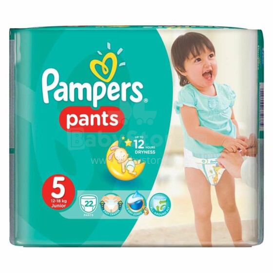 Pampers Pants  Art.P04G692 Подгузники-трусики S5 размер,12-18 кг,22 шт.
