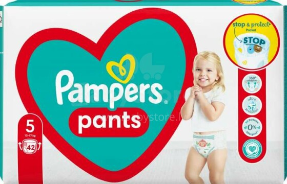 Pampers Pants Maxi pack Art.P04G768 Diaper panties S5 size,12-17 kg,42 pcs.