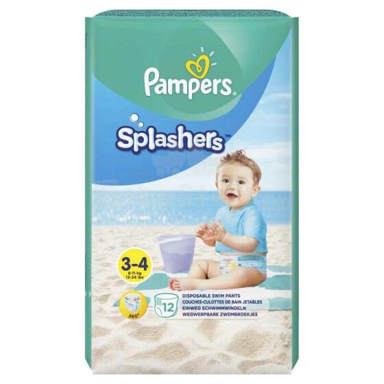 Pampers Pants Splashers Art.P04G665  Autiņbiksītes , S3 izmērs 6-11 kg, 12 gab.