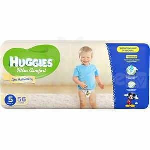 Huggies Ultra Comfort Giga Boys Art.41543635 Детские подгузники 12-22кг,56 шт
