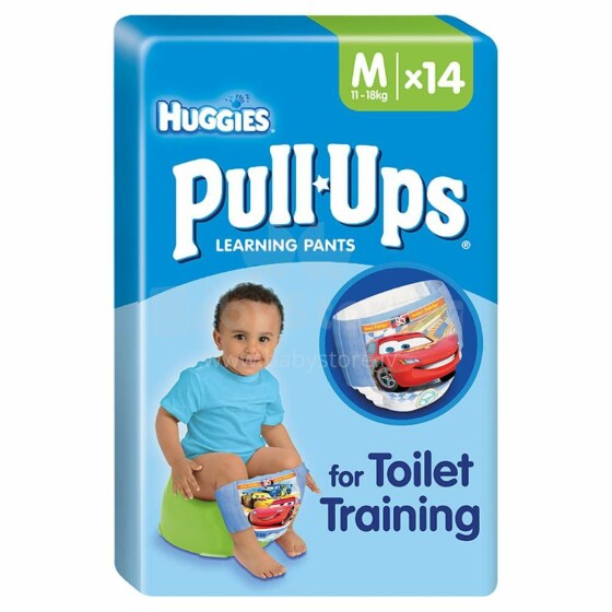 „Huggies Pull Ups Boys Art041531267“ plytelės nuo plytelių 11-18 kg, 14 vnt.