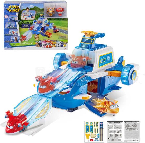 Super Wings The World Aircraft Art.92418  Playset, flying airport with figures