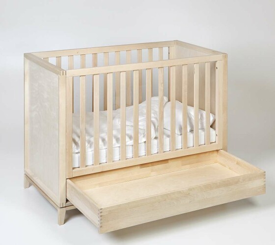 Troll Carl Gustaf Natural  Детская деревянная кроватка
