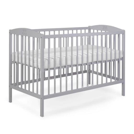 La Bebe™ Kids Wood Cot Tomi 7 Art.92445 Grey Bērnu kokā gultiņa 120x60cm