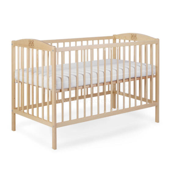 La Bebe™ Kids Wood Cot  Tomi 7 Art.92461 Natural Bērnu kokā gultiņa 120x60cm