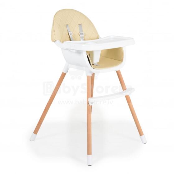 Mini Baby Gelato 2 in 1 Art.92485 Beige barošanas krēsls