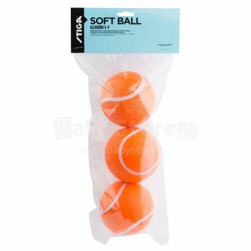 Stiga Soft Ball Allround Art.77-4718-03 Bumbiņas mīkstās, 3gab