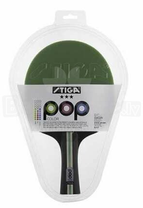 Stiga Pop Color Green Art.76-1839-01 galda tenisa rakete