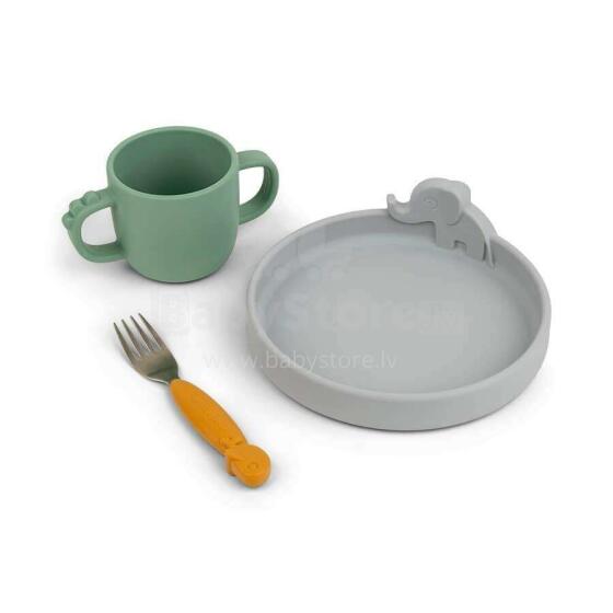 Done by Deer Peekaboo dinner set Deer Friends, Multicolor