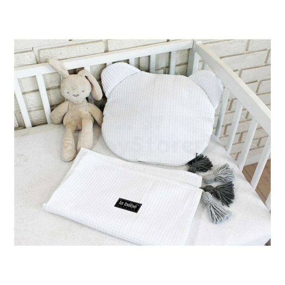 La bebe™ Waffle Set Art.933832 White 75x100