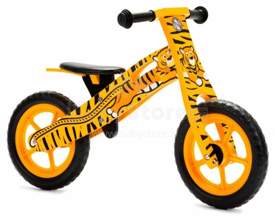 Aga Design Art.93392 Tiger Детский велосипед/бегунок с резиновыми колёсами