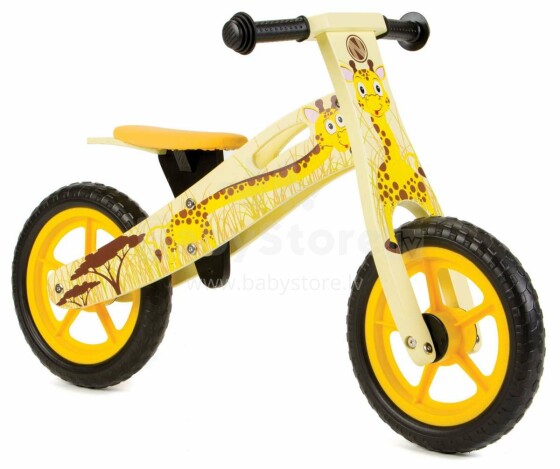 Aga Design Art.93395 Girafe New Детский велосипед/бегунок с резиновыми колёсами