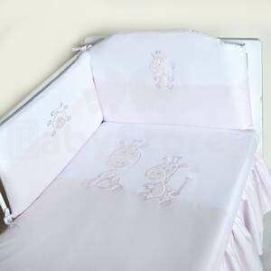 MimiNu Zoo Pink Комплект постельного белья из 3 частей 135x100 cм