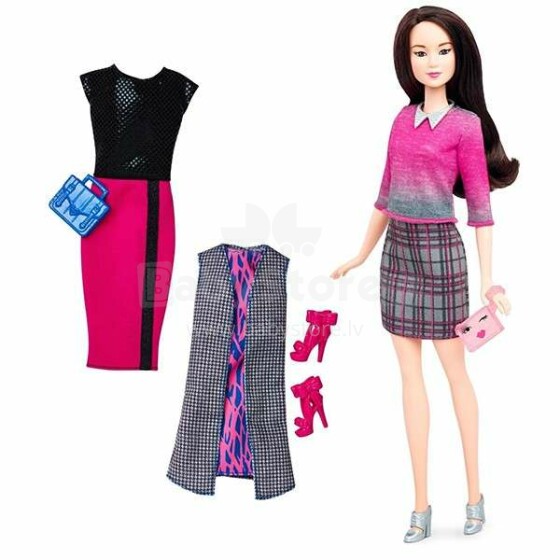 Mattel Barbie Fashionistas Doll Art.DTD96 Кукла Барби-Модница c набором одежды