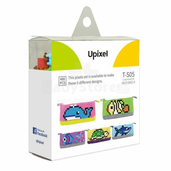 Upixel  Pencil Case Art.T-S05 Набор пикселей,480 шт