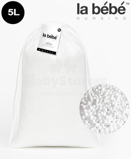 La Bebe™ Light Refill 5 L Art.9434 Filling for Poufs and Bean Bags (DIY) — Polystyrene Beads