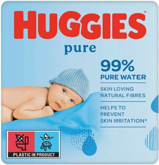 Huggies Pure Art.041550091 Baby wipes for sensitive skin 56pcs 2+1