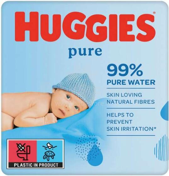 Huggies Pure Art.041550091 mitrās salvetes (56gbx3)