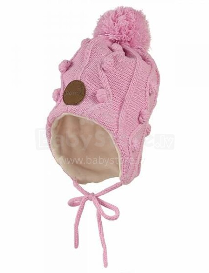 Huppa '18 Ulla Art.83880000-70013 Теплая вязанная шапочка для деток с хлопковой подкладкой (р.S-L)