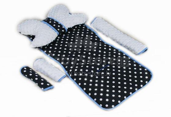 La bebe™ Stroller Set Art.95232 Dots/White