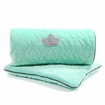 La Millou Velvet Collection Set Blanket&Mid Pillow  Mint Art.95355 Kvaliteetne beebi tekiks ja padi