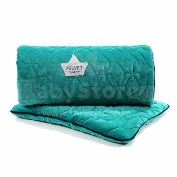 La Millou Velvet Collection Set Blanket&Mid Pillow Emerald Art.95360 Kvaliteetne beebi tekiks ja padi