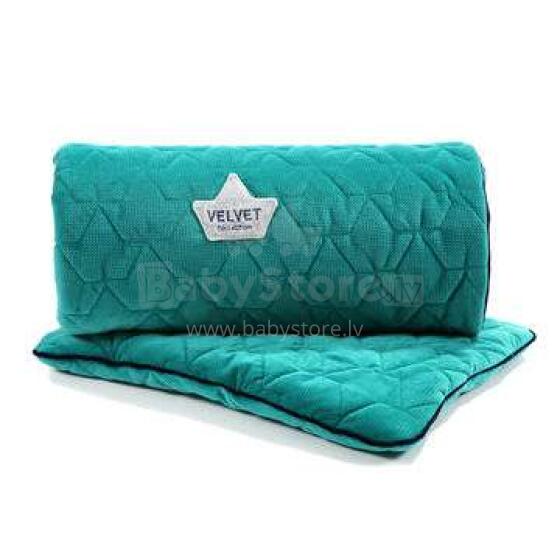 La Millou Velvet Collection Set Blanket&Mid Pillow  Emerald Art.95360