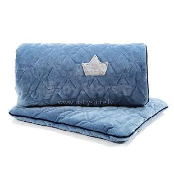 La Millou Velvet Collection Set Blanket&Mid Pillow  Denim Art.95363