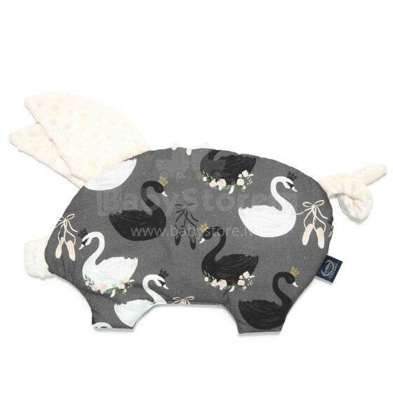 La Millou Pig Pillow Magic Swan Ecru Art. 95374  Высококачественная детская подушка (30x45 см)