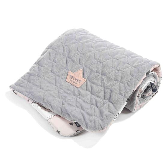 La Millou Velvet Collection Toddler Blanket  Unicorn Art.95443