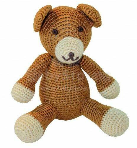 NatureZoo Teddy Bear Mr.Teddy Art.10060 Вязаная детская игрушка со звуковым эффектом