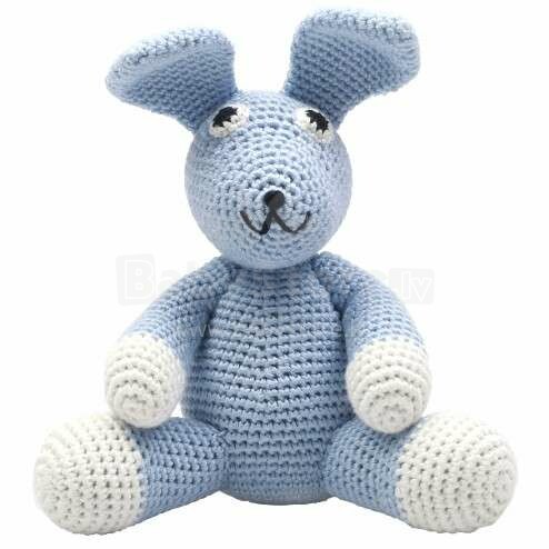 NatureZoo XL Teddy Bear Sir Rabbit Art.11017 Вязаная детская игрушка из натурального бамбука,40см