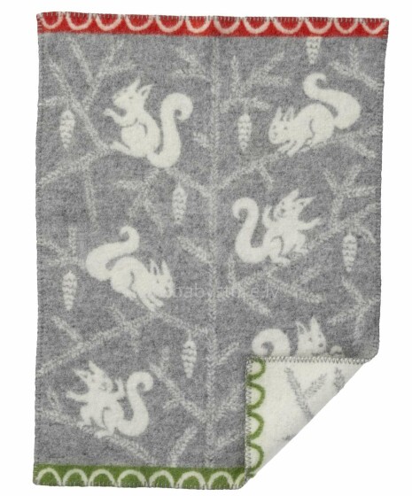 Klippan of Sweden Eco Wool Art.2444.02 Детское одеяло из натуральной эко шерсти, 65х90см