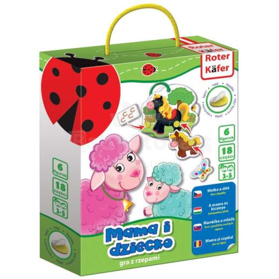 Roter Käfer RK6101-04 Educational game with velcro Mom and baby (Vladi Toys)