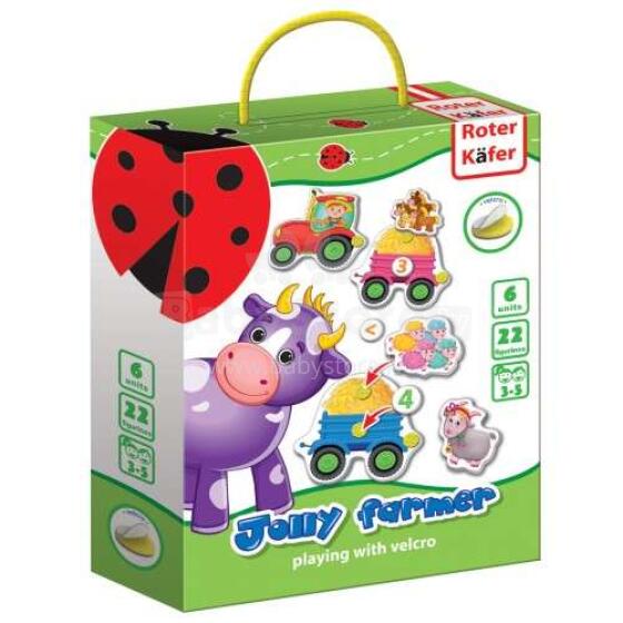 Roter Käfer Art.RK6101-03 Игра с липучкой Веселый фермер (Vladi Toys)